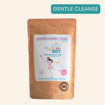 Supercharged Foods Love Your Gut Powder 100g ā food-grade Australian diatomaceous earth supplement for gut health, gentle digestive cleanse, toxin and heavy metal removal, improved nutrient absorption, reduced bloating, and microbiome support; rich in silica and essential minerals, vegan and additive-free.