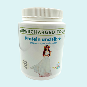 ORGANIC VANILLA PROTEIN AND FIBRE POWDER + SPROUTED + VEGAN, 500g