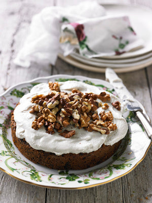 Mother's Day Carrot Cake with Coconut Icing