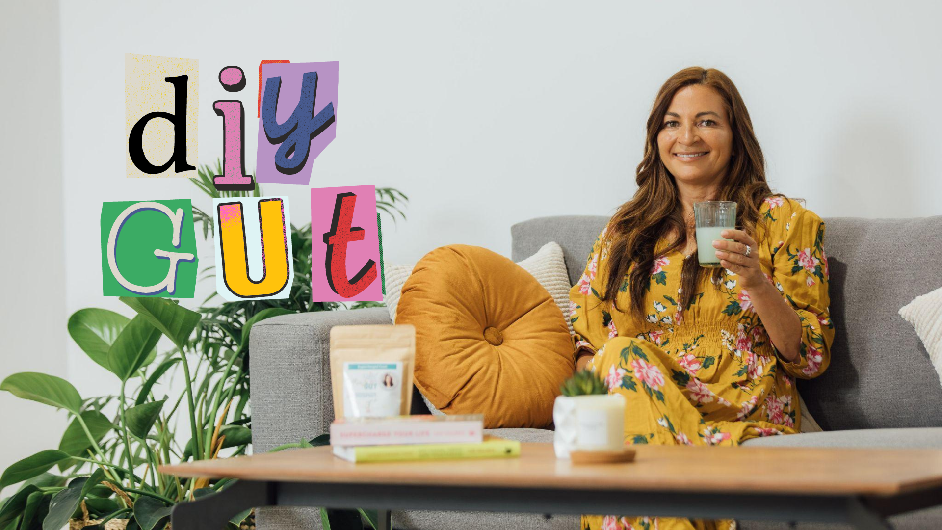 woman sitting on a couch
