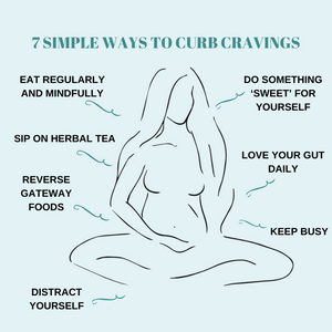 Seven easy methods to overcome cravings for unhealthy foods.