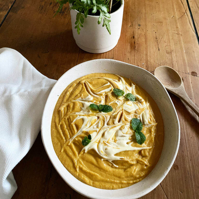 HOW TO EAT MINDFULLY + Roasted Pumpkin and Cauliflower Soup