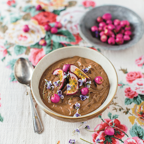 Chocolate and Raspberry Smoothie Bowl