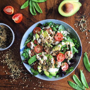 Super Seeded Spring Salad with Gut-Friendly Dressing