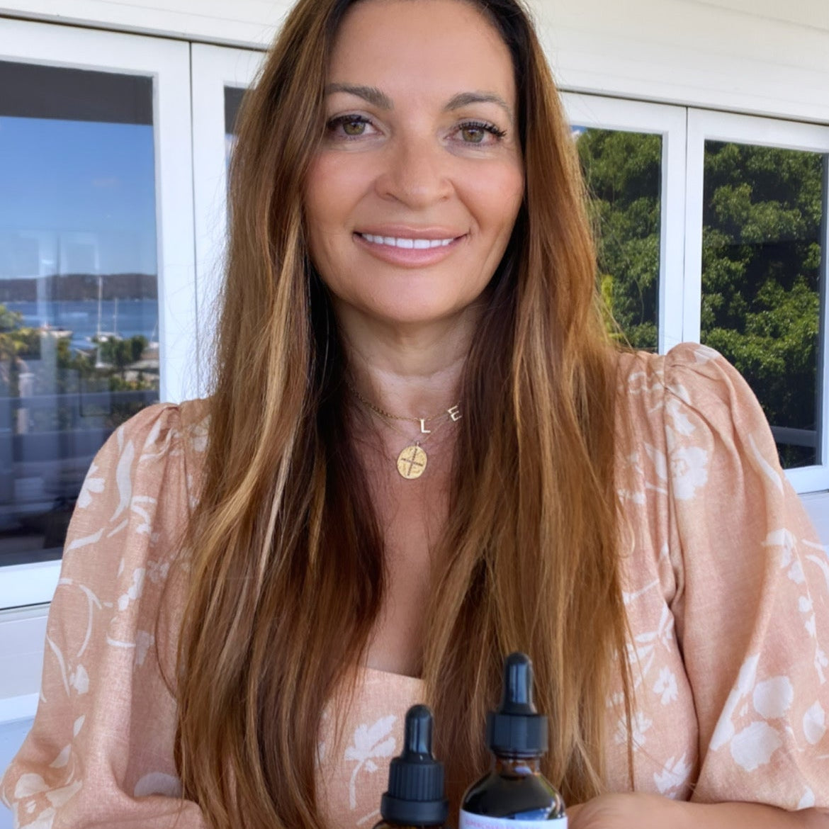 Lee holding love your gut products 