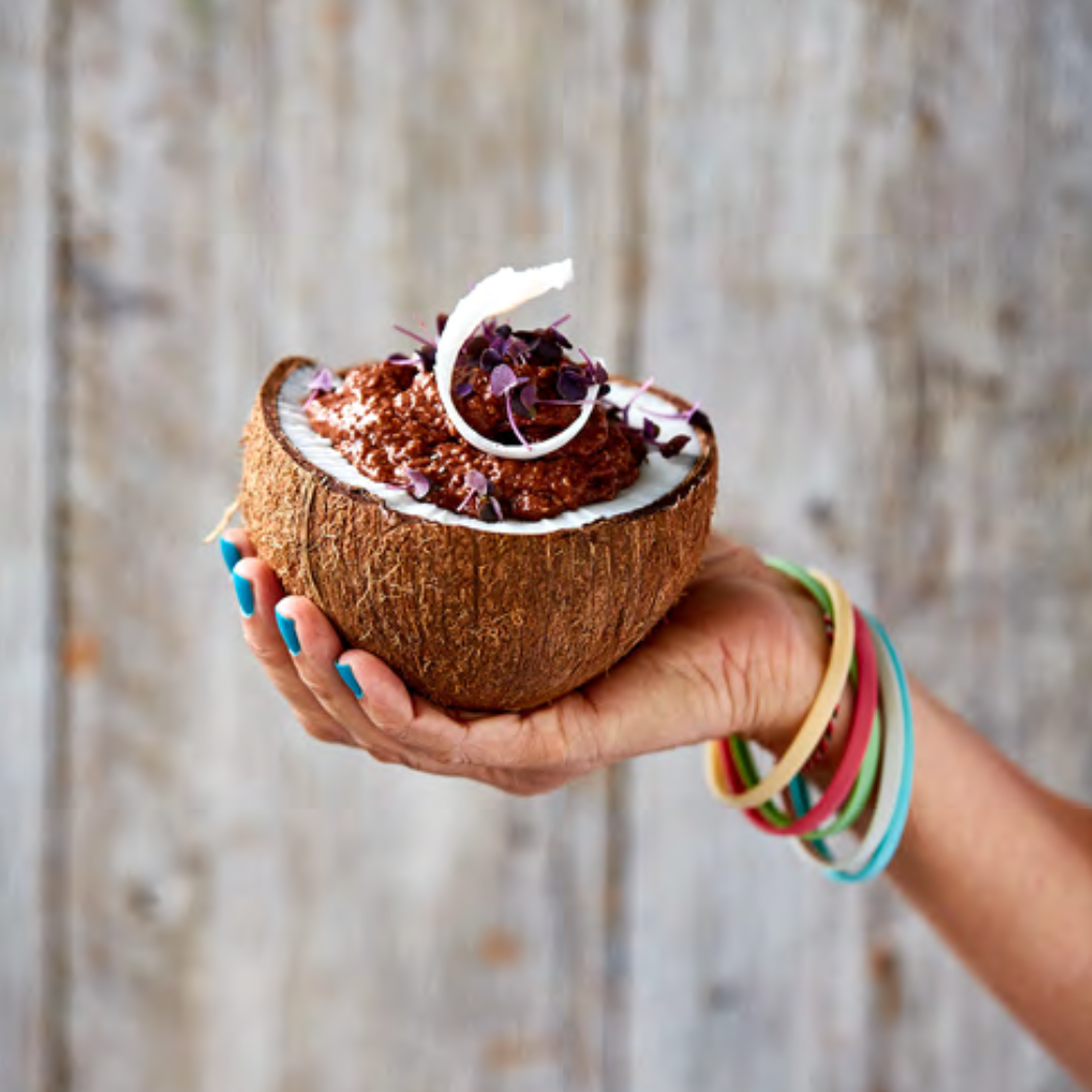 Mocha and Banana Love Your Gut Smoothie Bowl