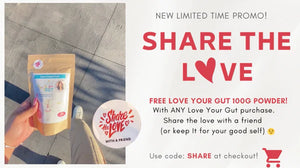 SHARE THE LOVE OF A LOVED GUT