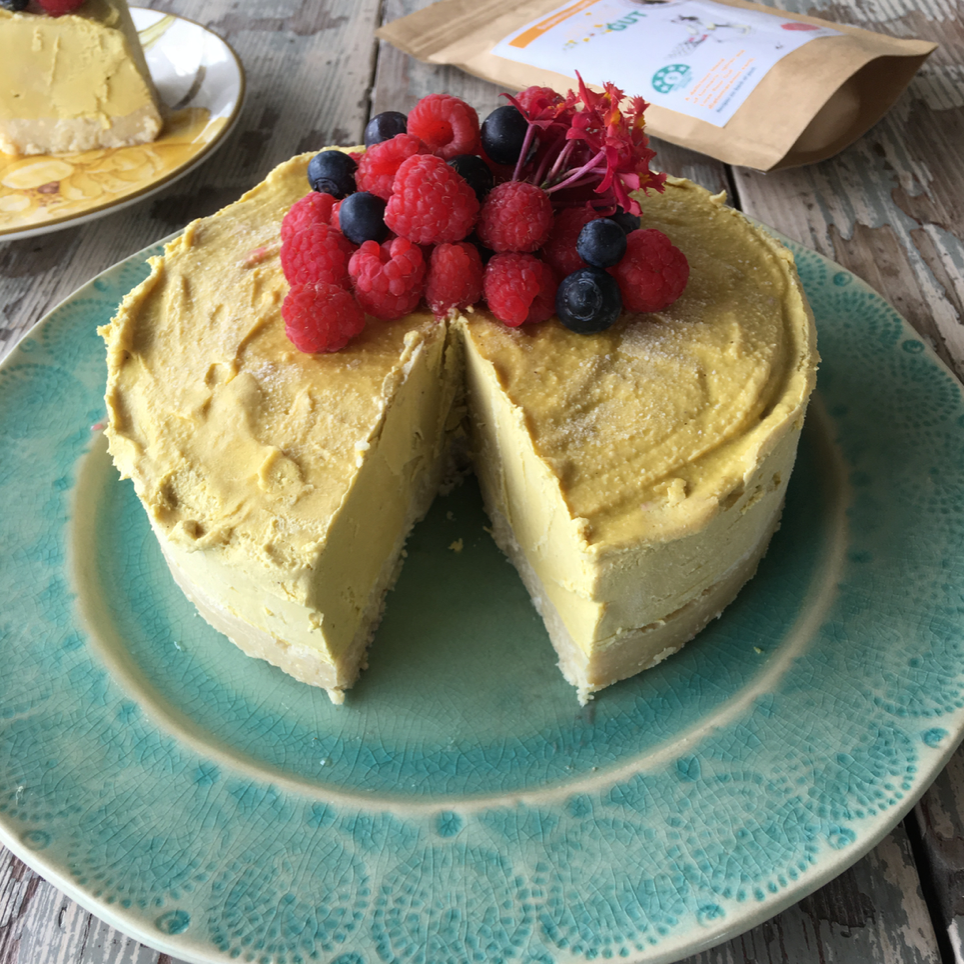 Golden Mango Raw Cheesecake