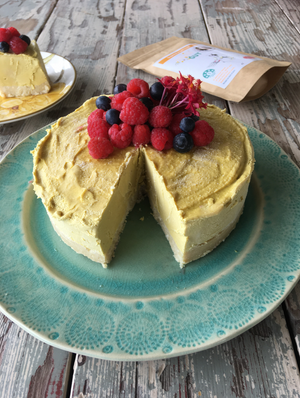 Golden Mango Raw Cheesecake