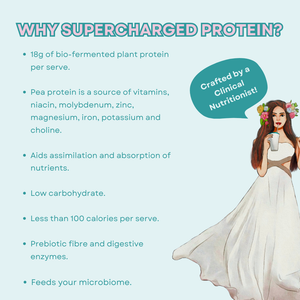 Protein and Fibre Powder - Vegan, Organic, Gut-Loving | Chocolate or Vanilla