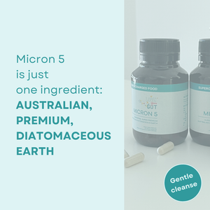Micron 5 Australian Food Grade Diatomaceous Earth, 90 capsules