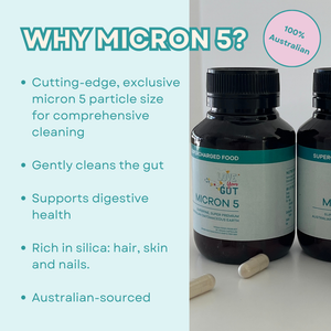 Micron 5 Australian Food Grade Diatomaceous Earth, 90 capsules