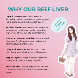 Beef Liver Organic, Grass Fed, Australian (Meta Shop)