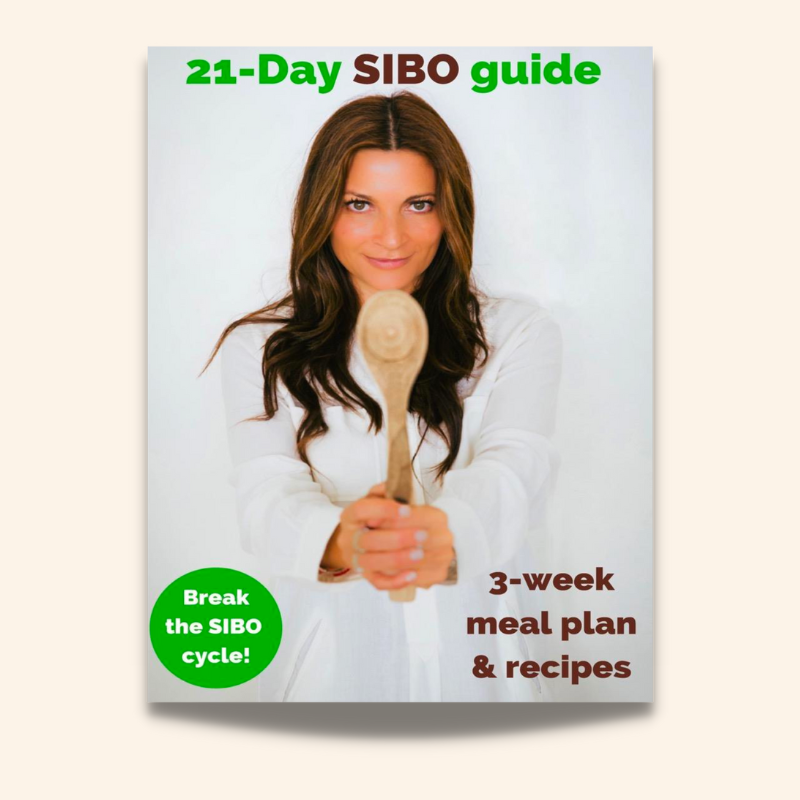 21-day SIBO guide plus recipes and meal plans by Lee Holmes