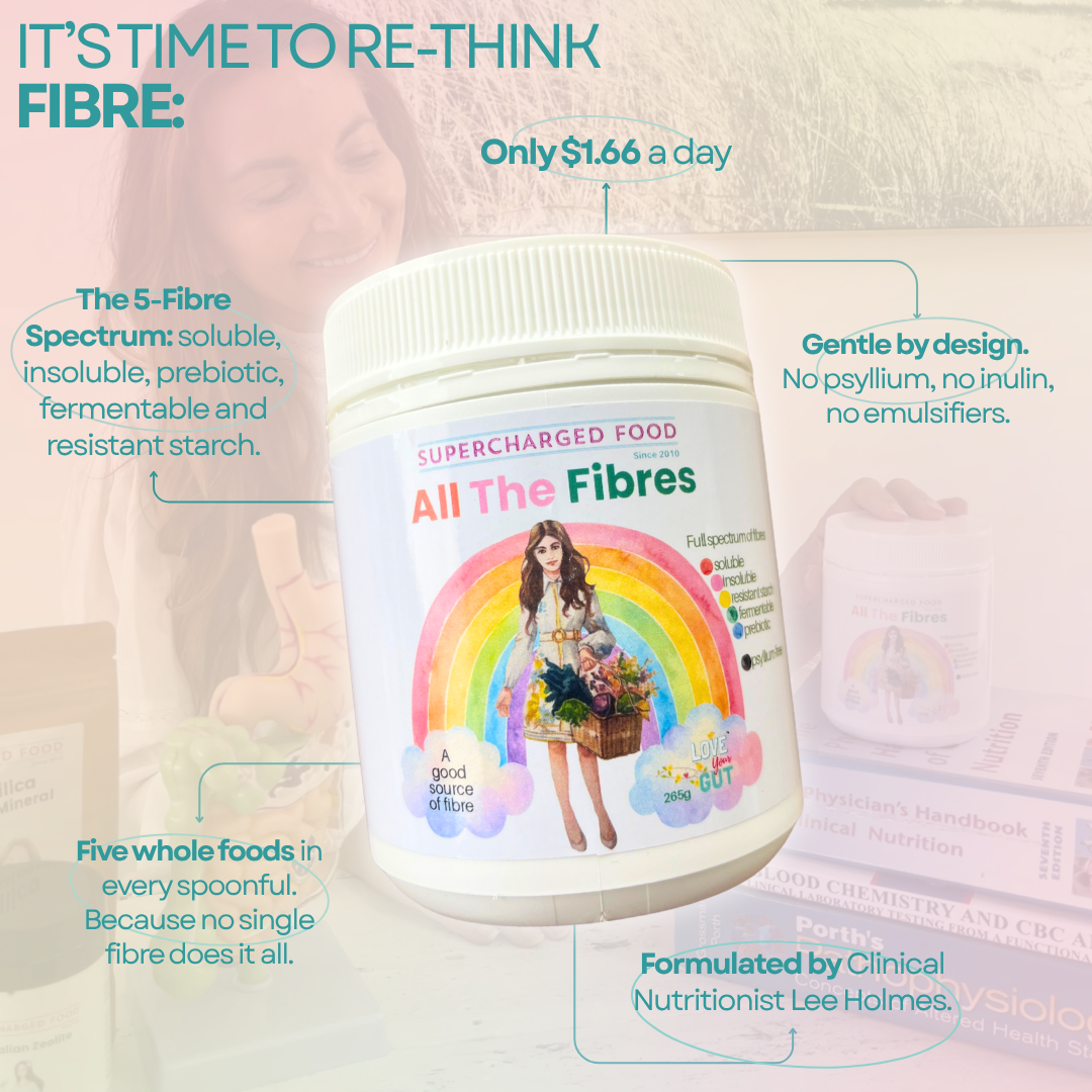 Love Your Gut All The Fibres: five fibres from five whole foods in every loving spoonful