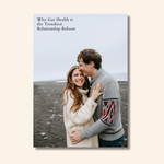 A happy couple on a beach representing gut health as a relationship reboot feature article