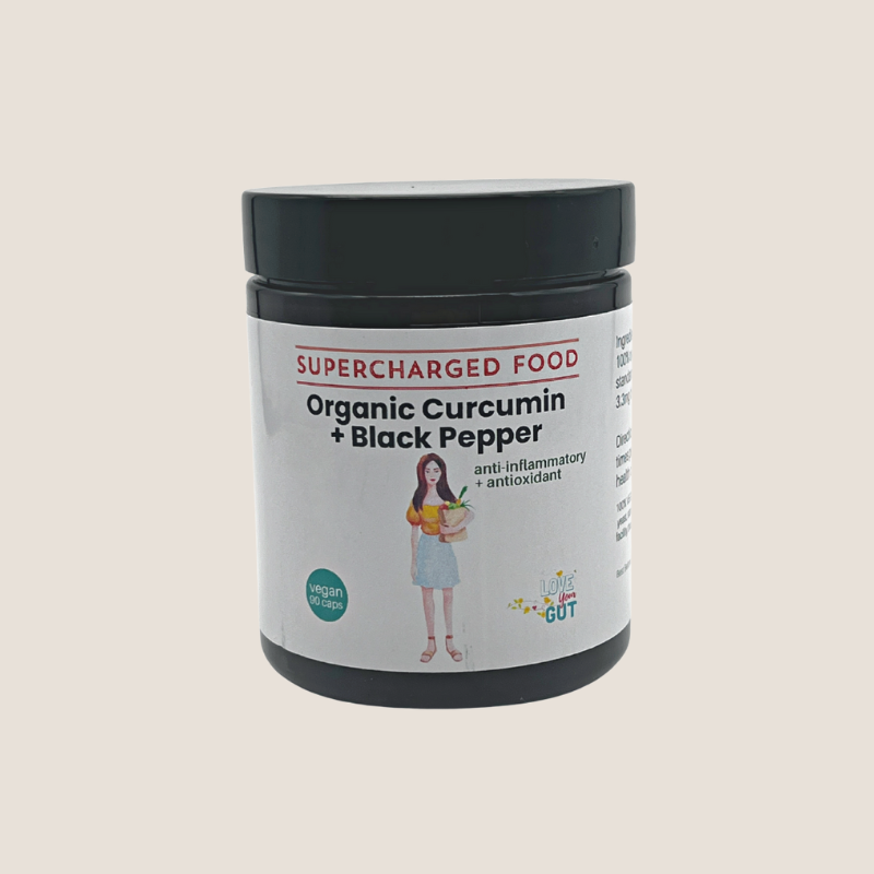 ORGANIC CURCUMIN AND BLACK PEPPER 90 Caps